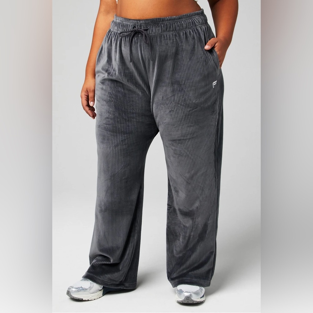 Fabletics | Plush Rib Wide Leg Midnight 2X NWT